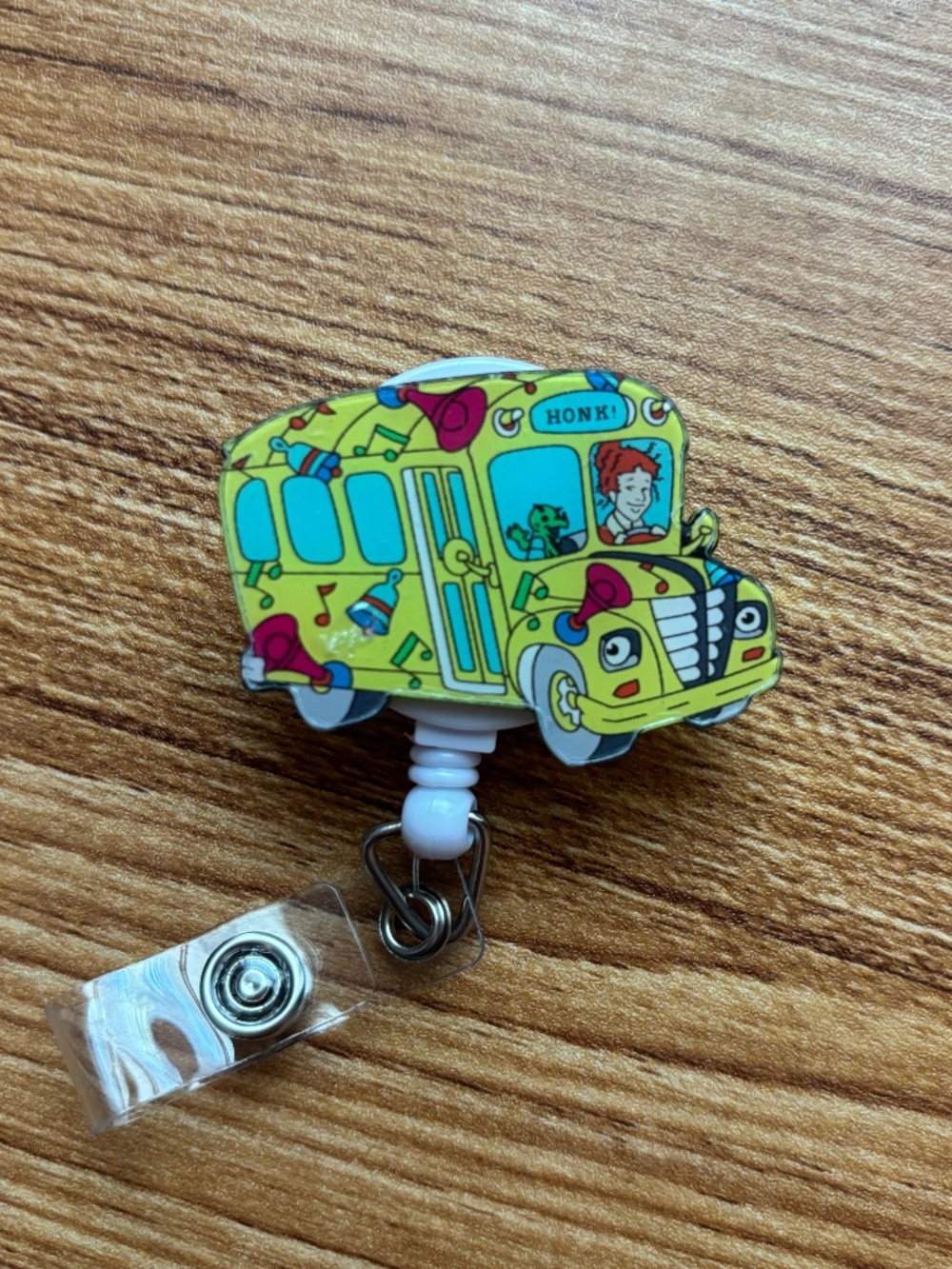Retractable Ms.Frizzle ID Card Holder/Keychain